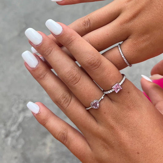 Pink Square Ring