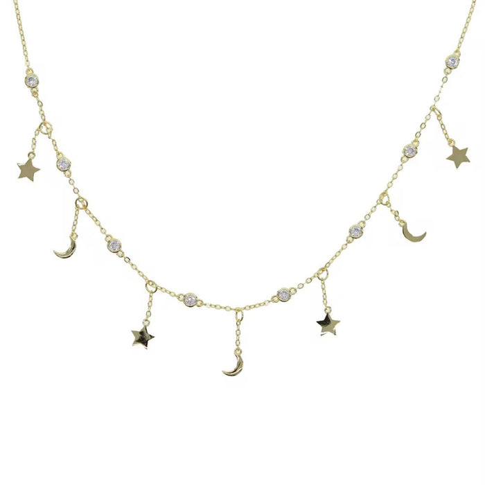 Celestial Drop Choker Necklace