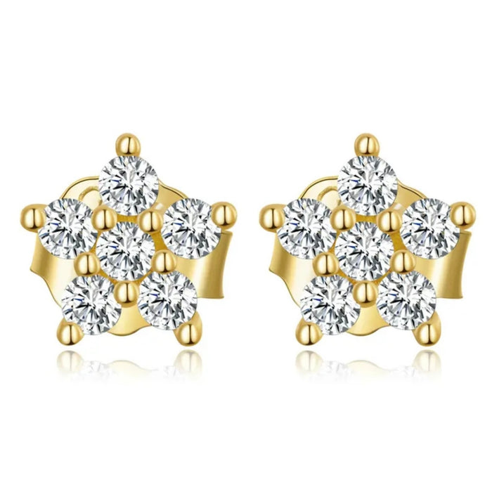 Marquise Flower Studs