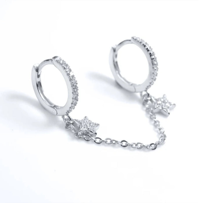 Dual Star Hoops Chain