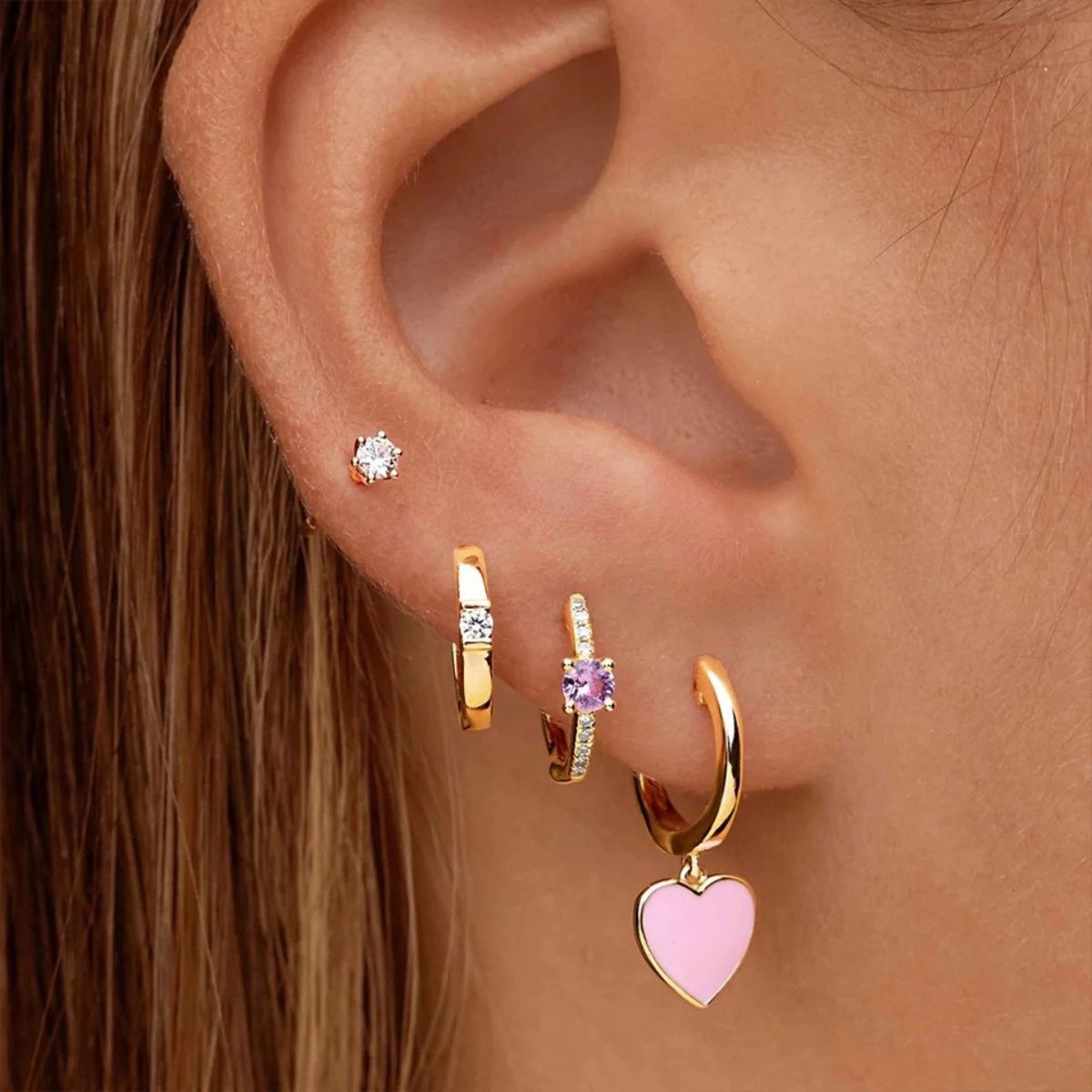 Channel-Set Solitaire Hoops