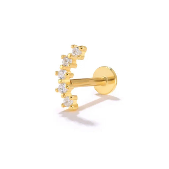 Curved Flat Back Stud