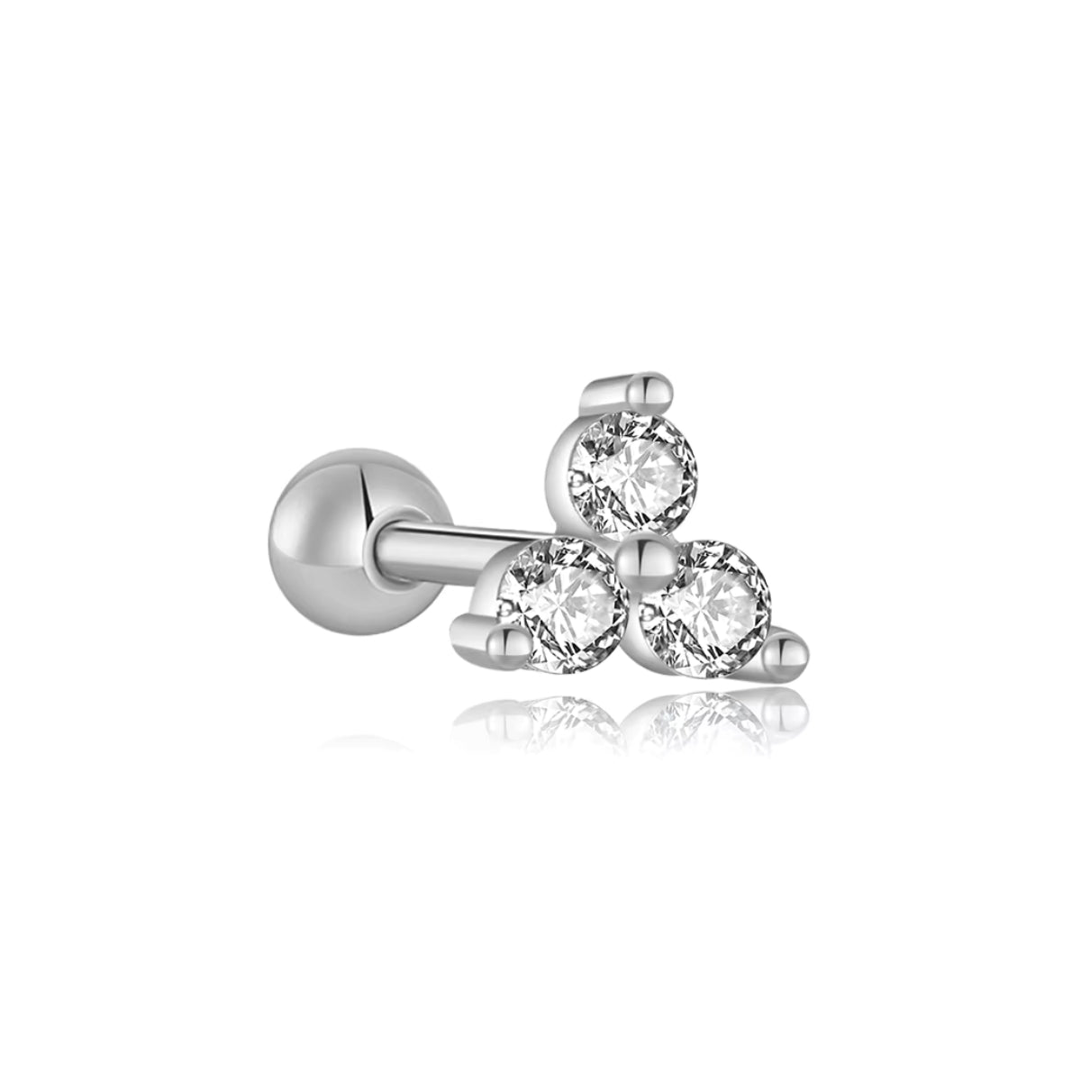 Triangle Ball Screw Back Stud
