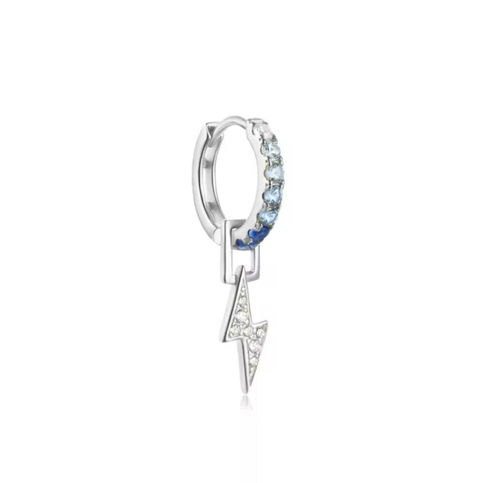 Blue Lightning Bolt Charm Dangle