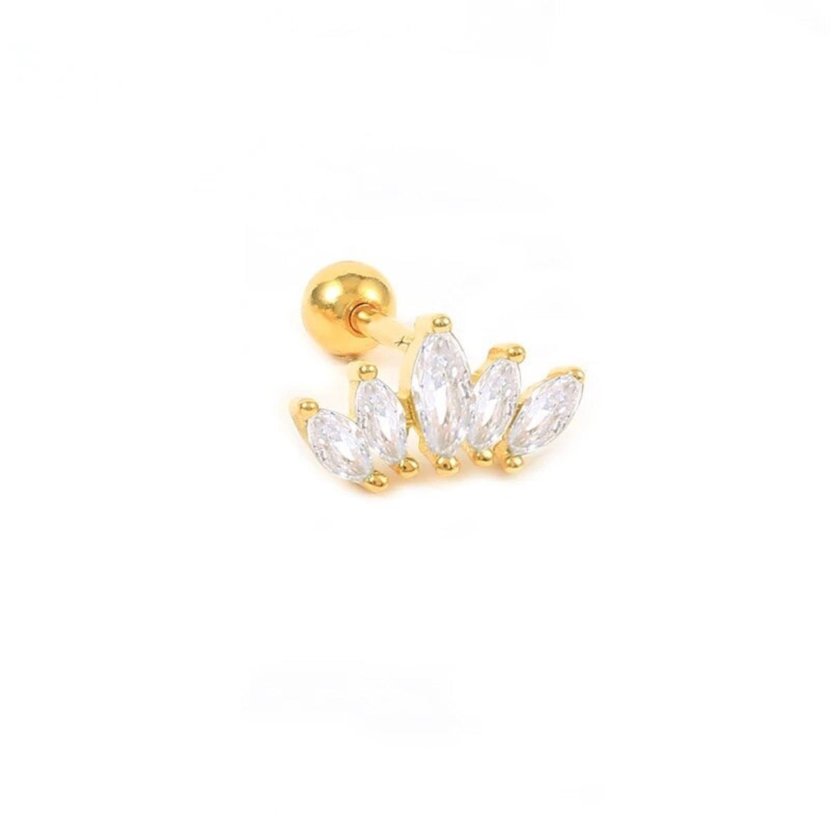 Crown Ball Screw Back Stud