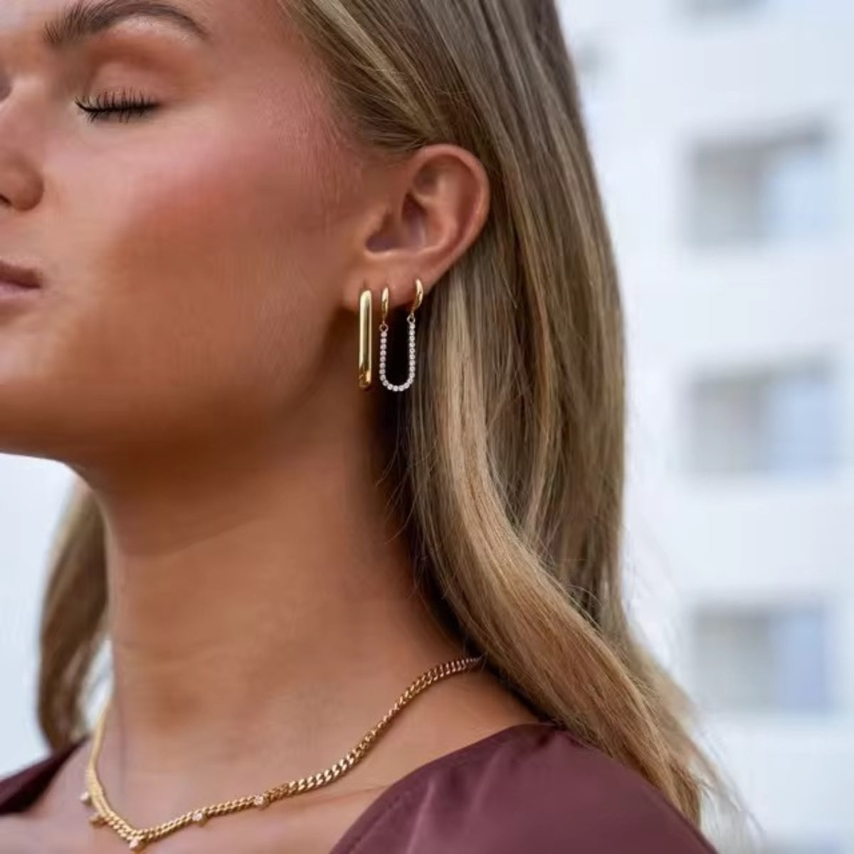 Tennis Double Hoop Chain