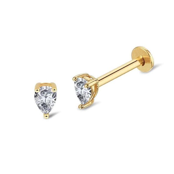 Teardrop Flat Back Stud