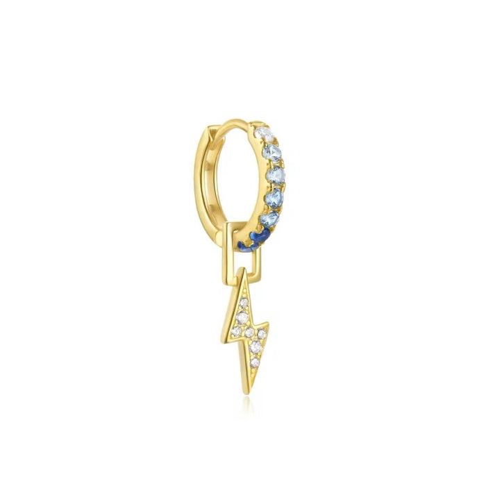Blue Lightning Bolt Charm Dangle