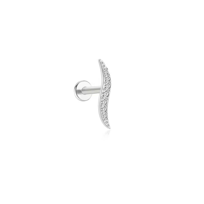 Wave Flat Back Stud