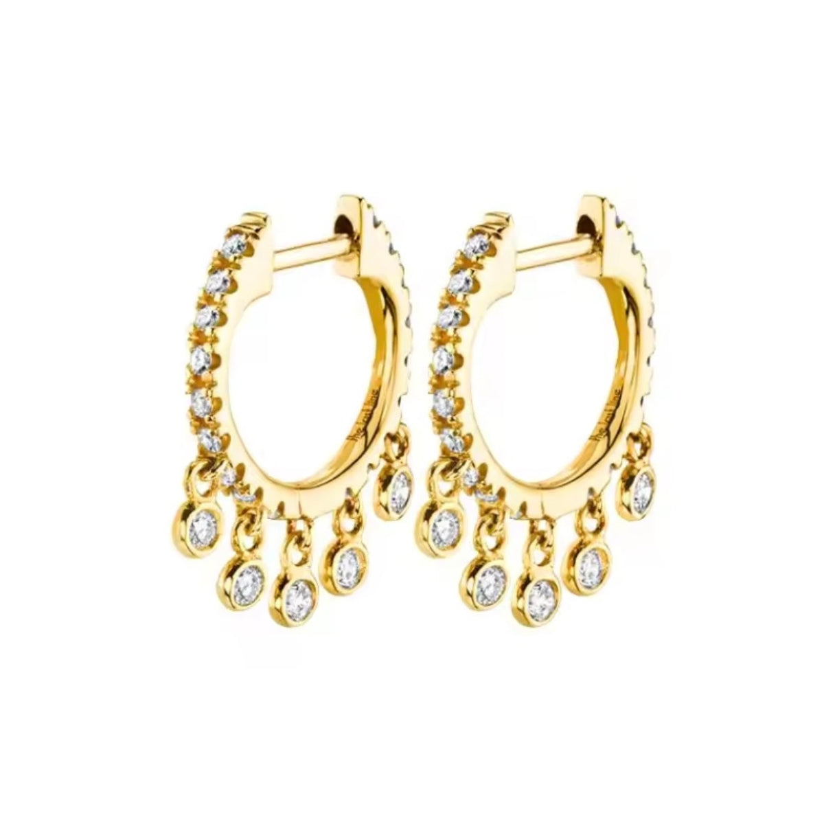 Diamond Bubble Flat Dangles