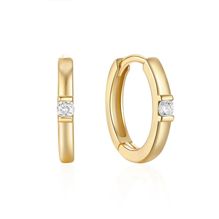 Channel-Set Solitaire Hoops