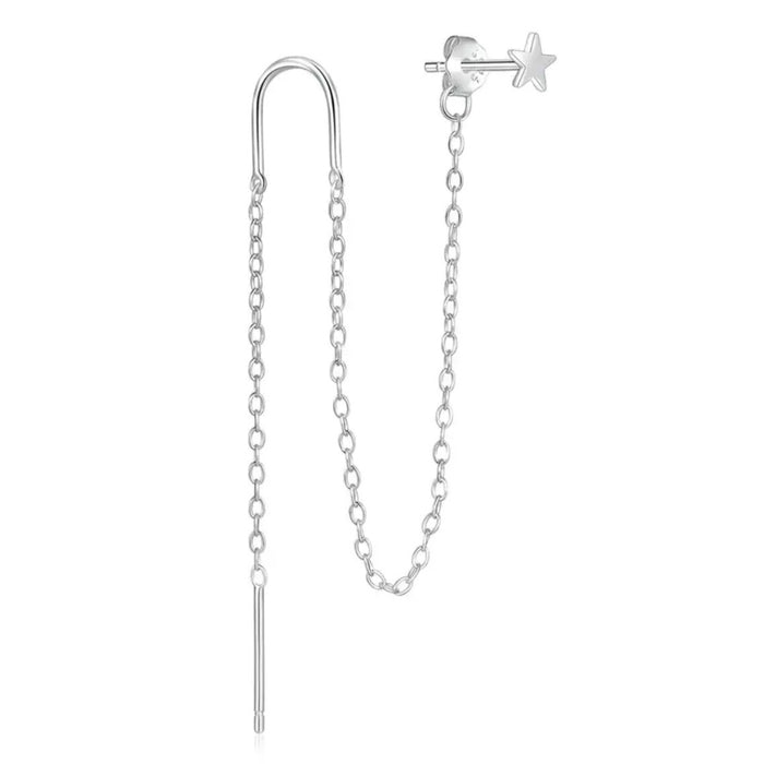 Star Stud & Tassel Chain