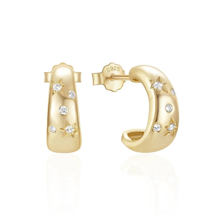 C-Shaped Starry Hoops