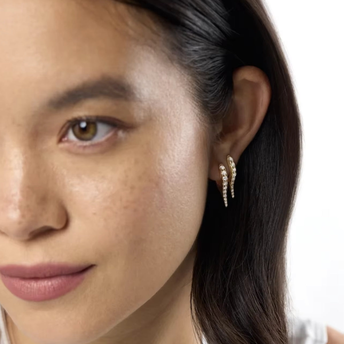 Diamond Spike Hoops