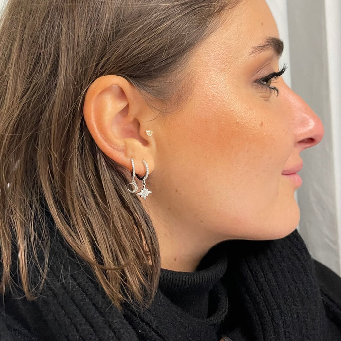 Star Night Zirconia Dangles