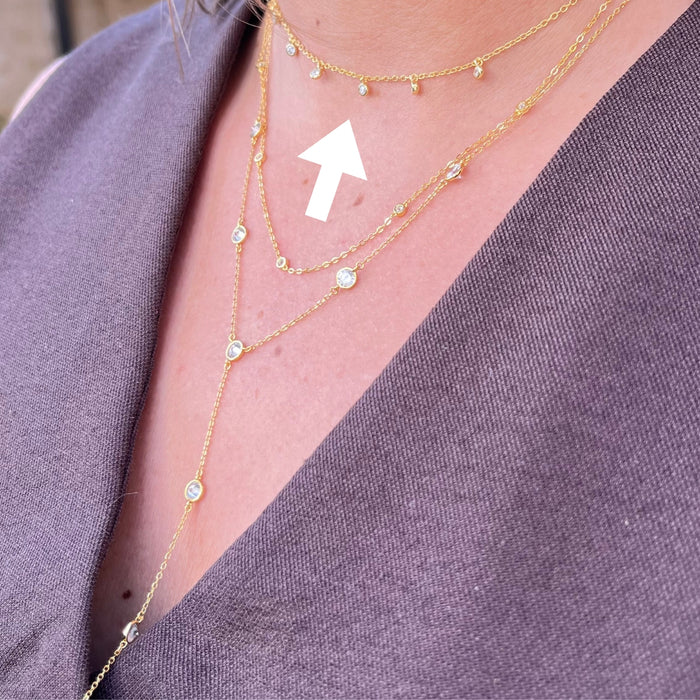 Diamond Bubble Choker Necklace