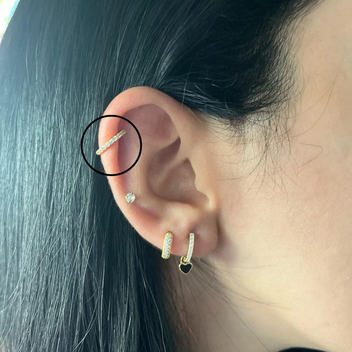 Zirconia Mini Hoops