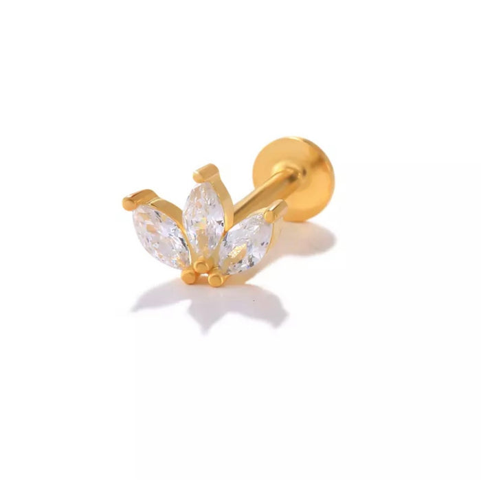 Lotus Flat Back Stud