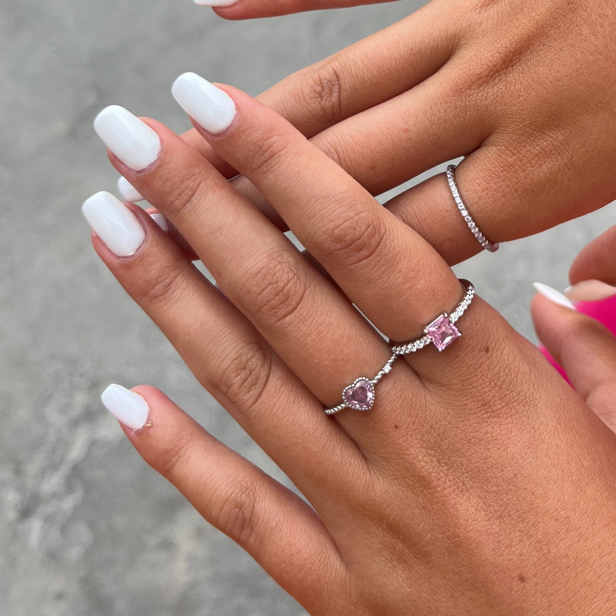 Pink Square Ring