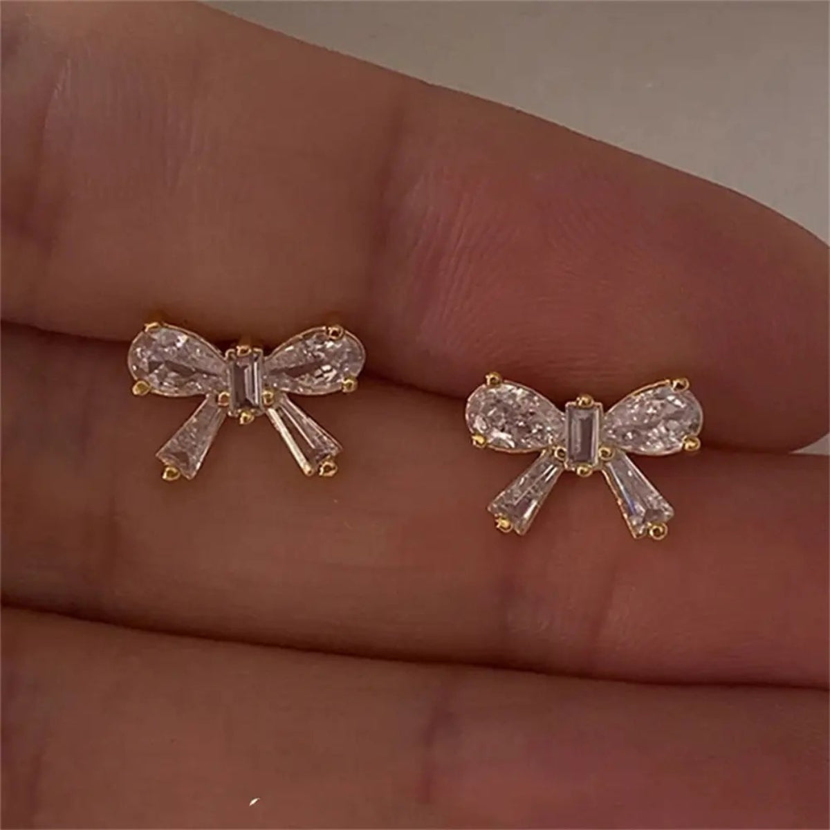 Ribbon Bow Studs