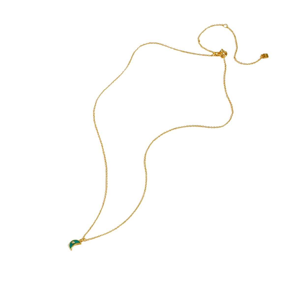 Diamond Moon Necklace