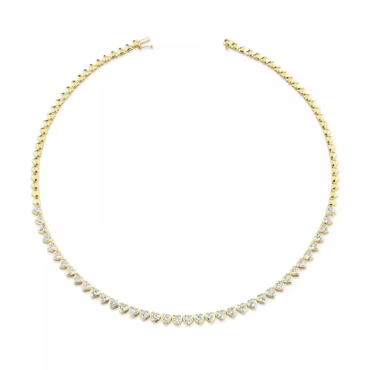 Heart Tennis Necklace