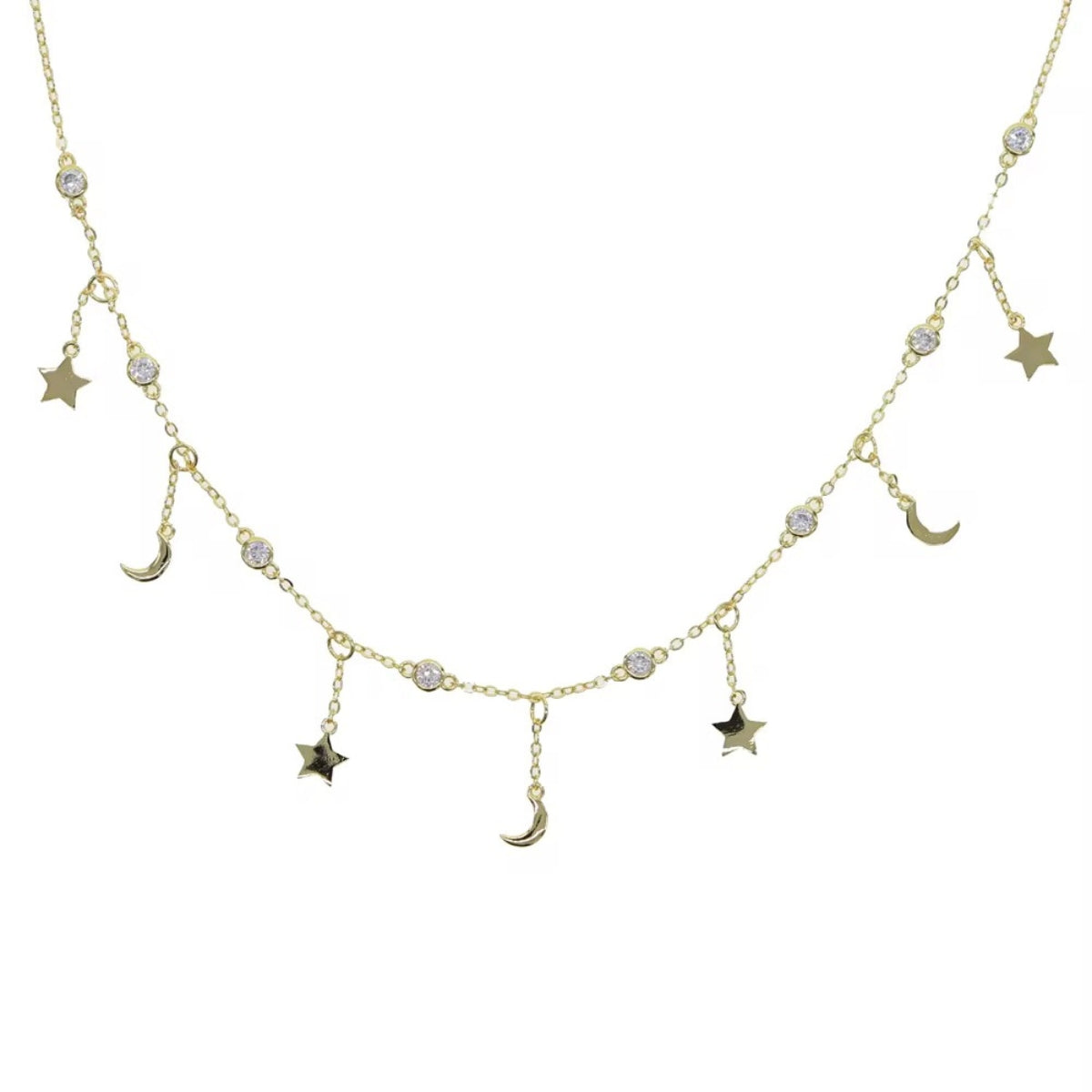 Celestial Drop Choker Necklace