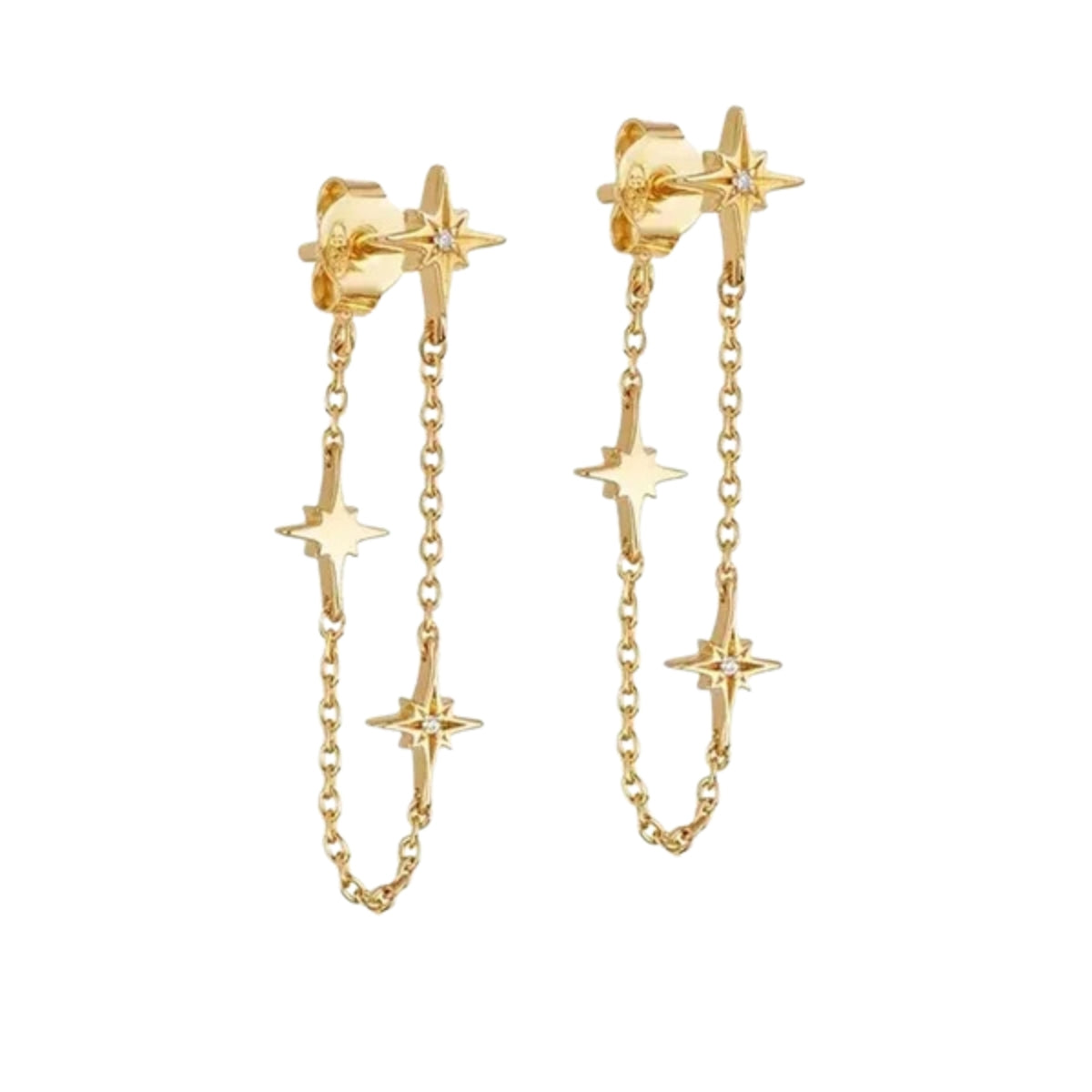Tiny North Star Chain Tassel