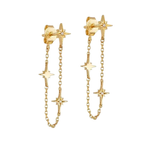 Tiny North Star Chain Tassel