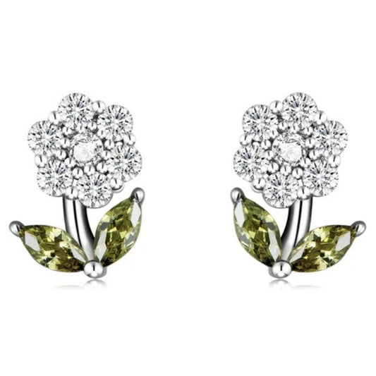 Delicate Flower Studs