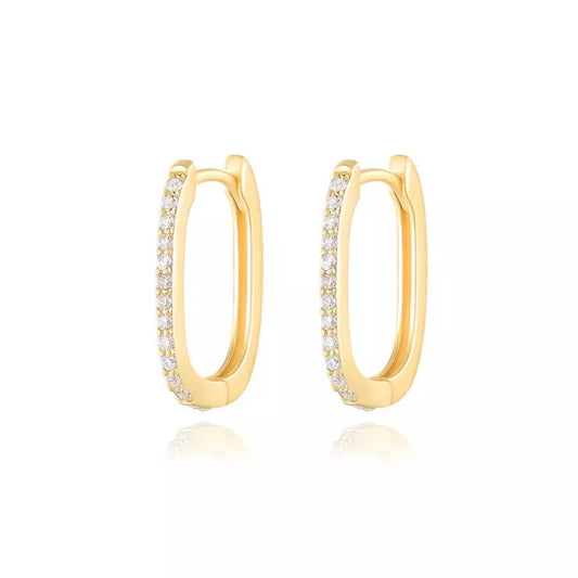 Mini U-Shaped Zirconia Hoops