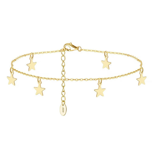 Golden Stars Anklet