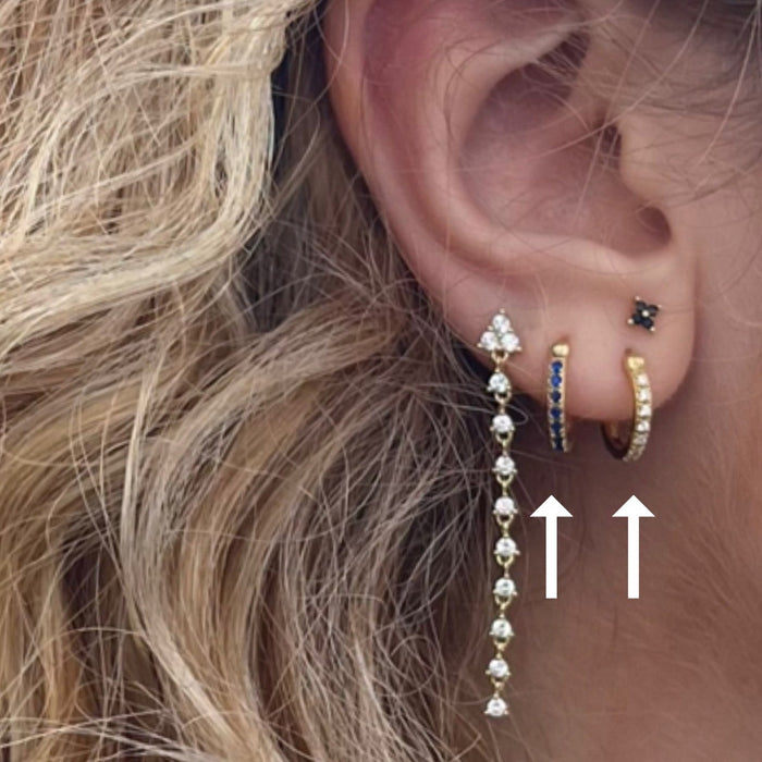 Colored Zirconia Hoops
