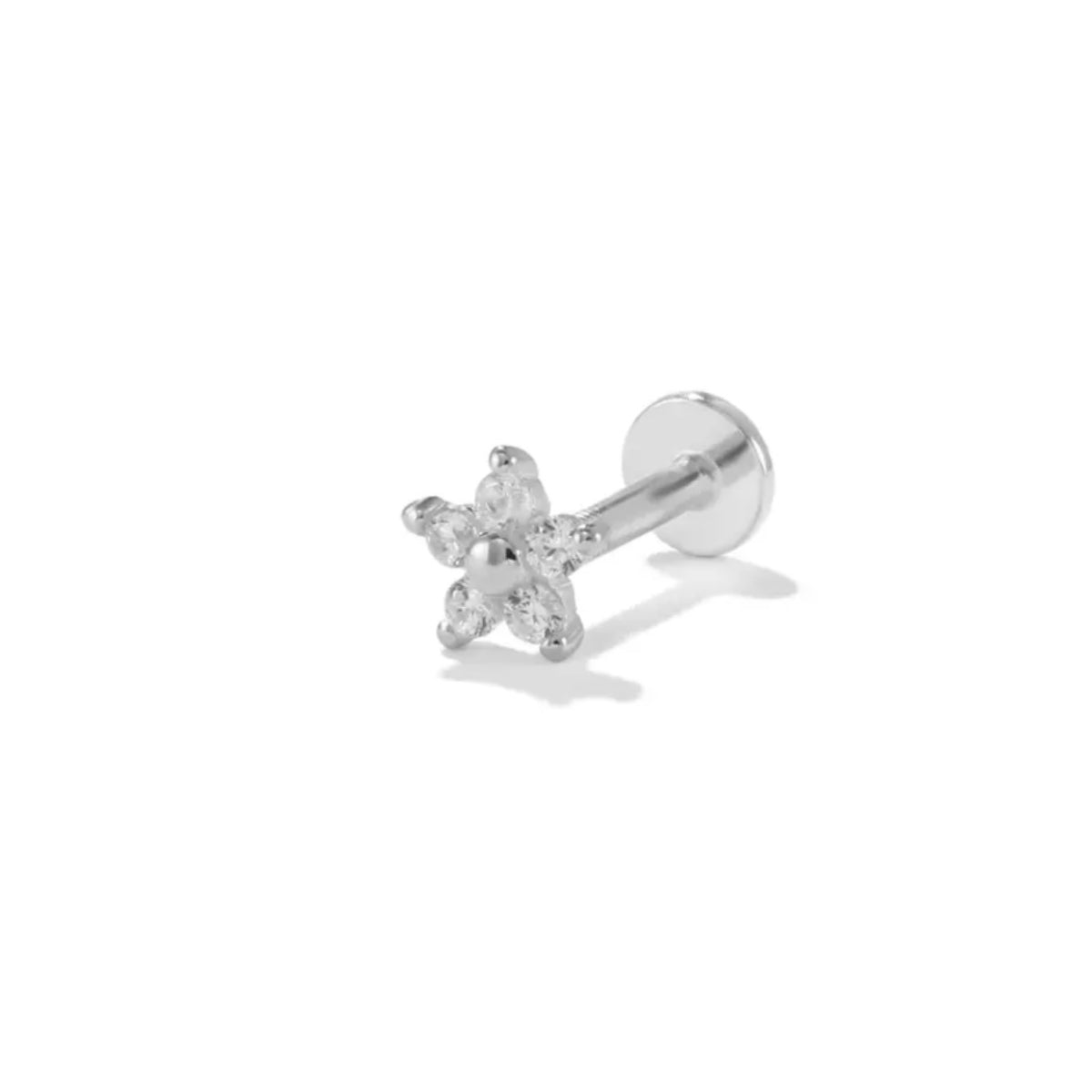 Zirconia Star Flat Back Stud