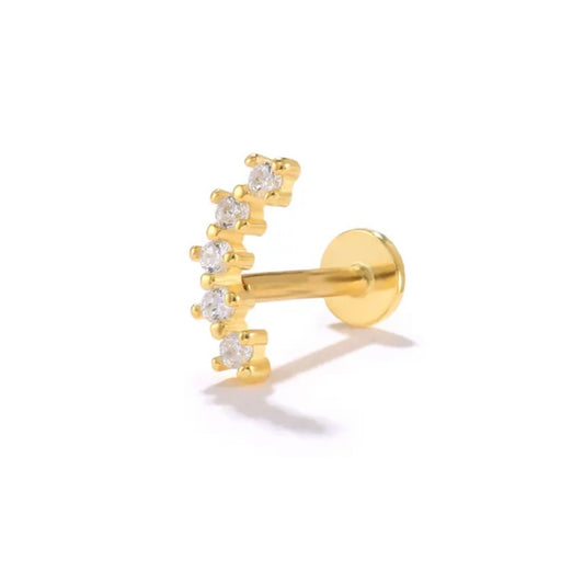 Curved Flat Back Stud