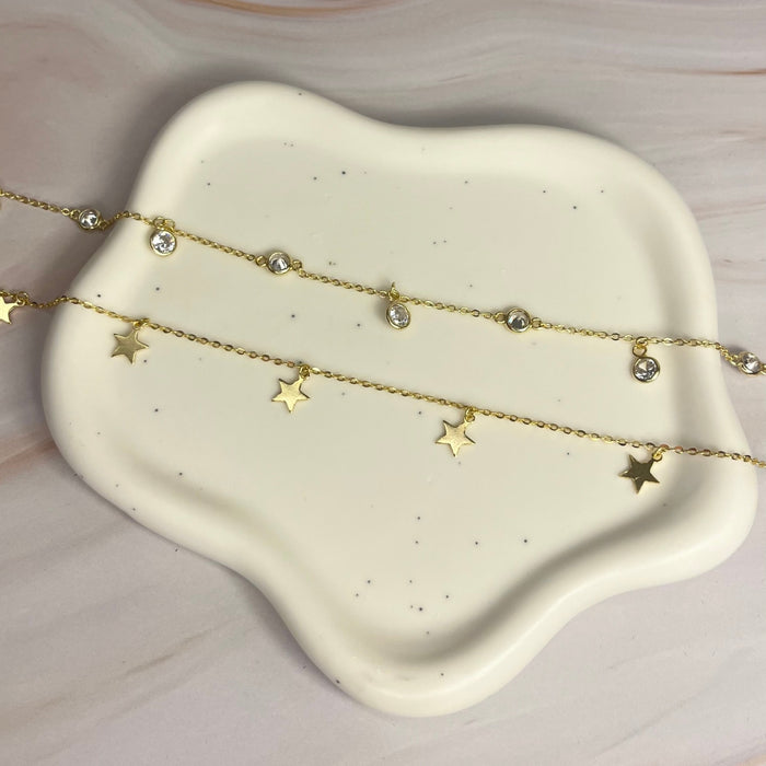Golden Stars Anklet