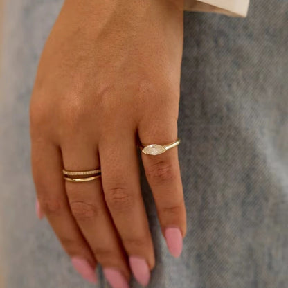 Marquise Eye Pinky Ring