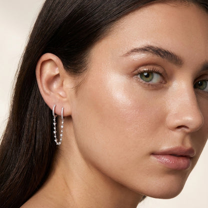 Crystal Double Hoop Chain