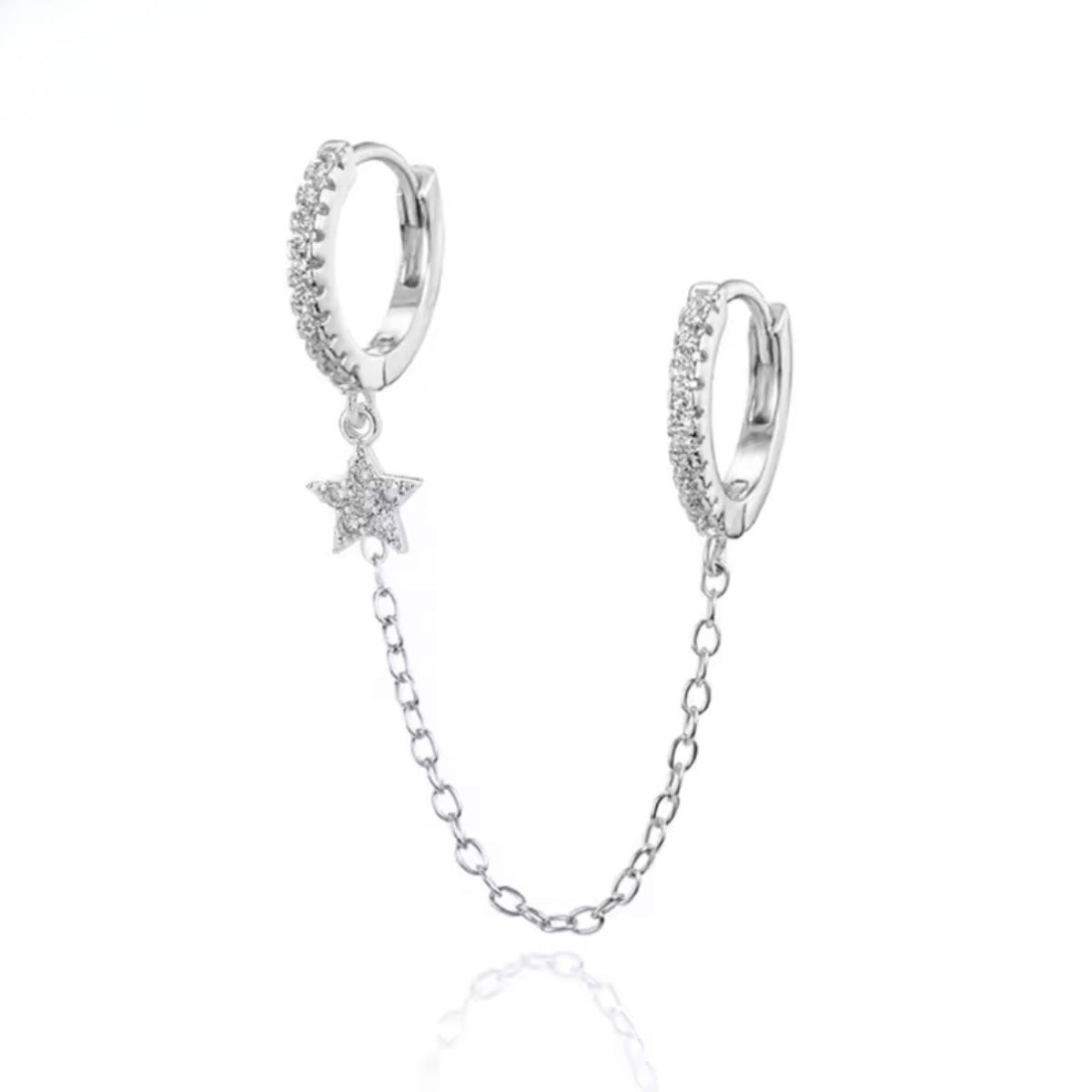 Starry Double Hoop Chain