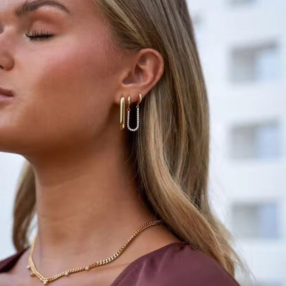 Tennis Double Hoop Chain