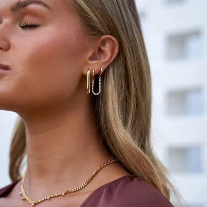 Tennis Double Hoop Chain