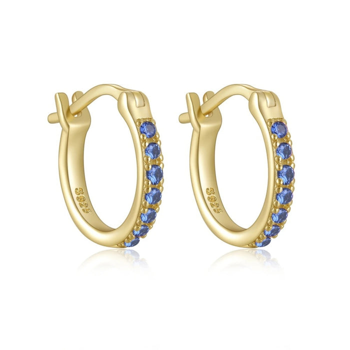 Colored Zirconia Hoops