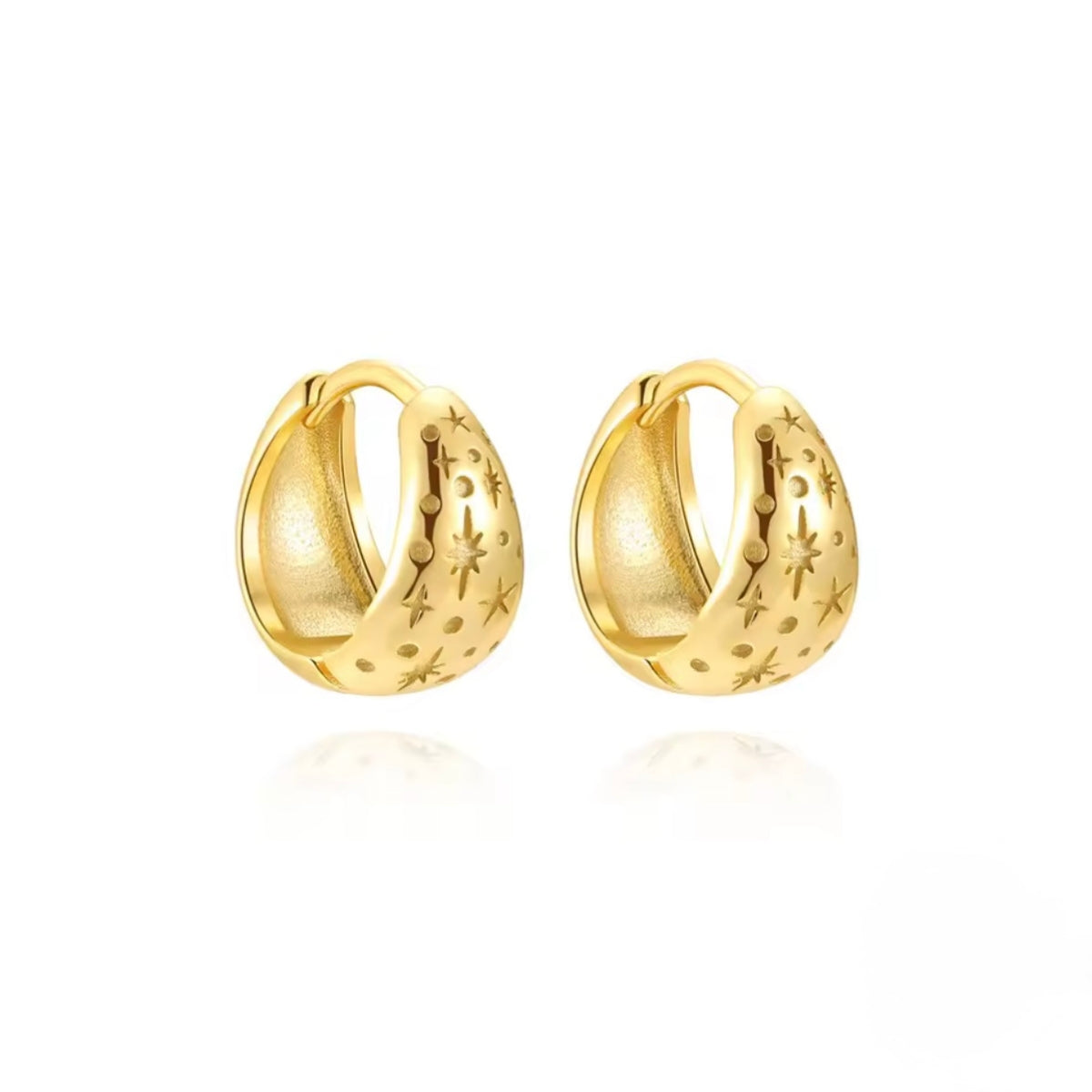 Chunky Mini Starry Hoops