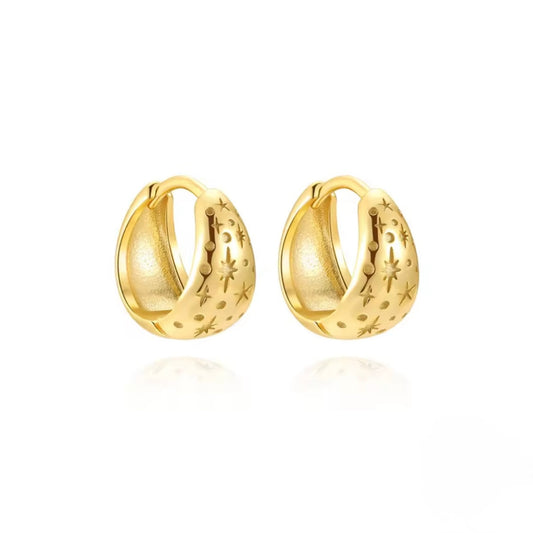 Chunky Mini Starry Hoops