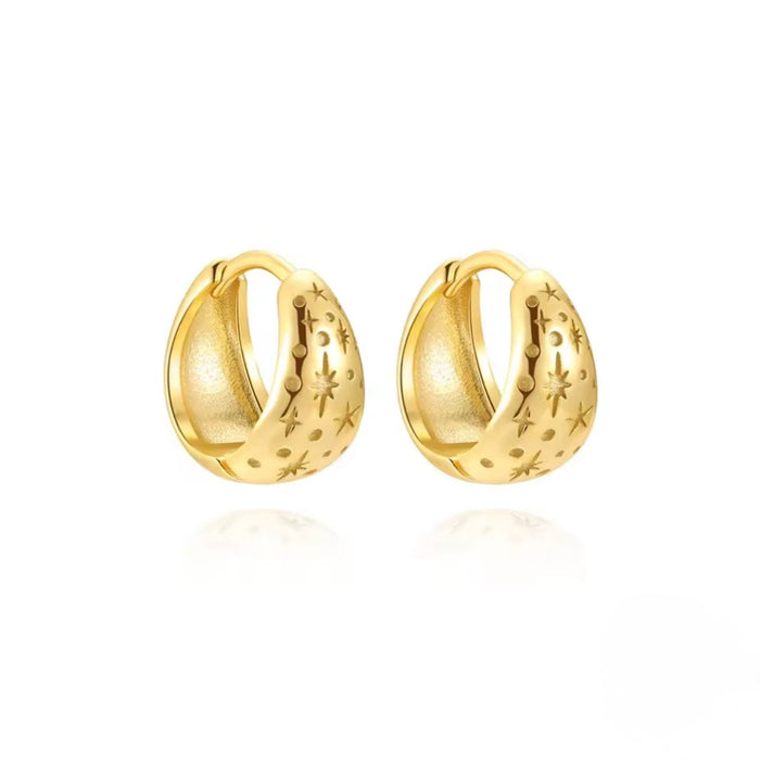 Chunky Mini Starry Hoops