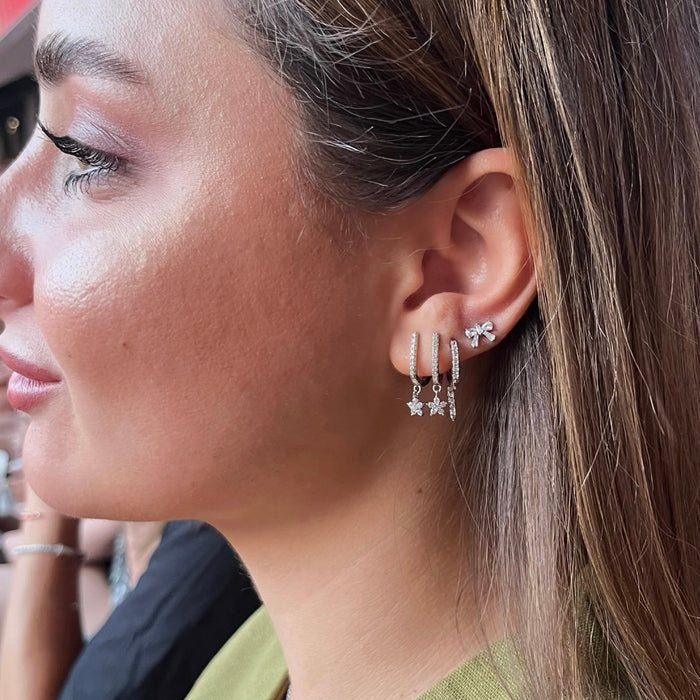 Ribbon Bow Studs
