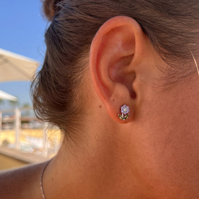 Delicate Flower Studs
