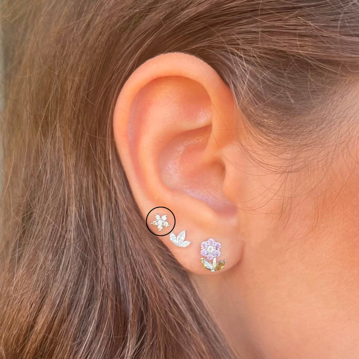Marquise Flower Studs