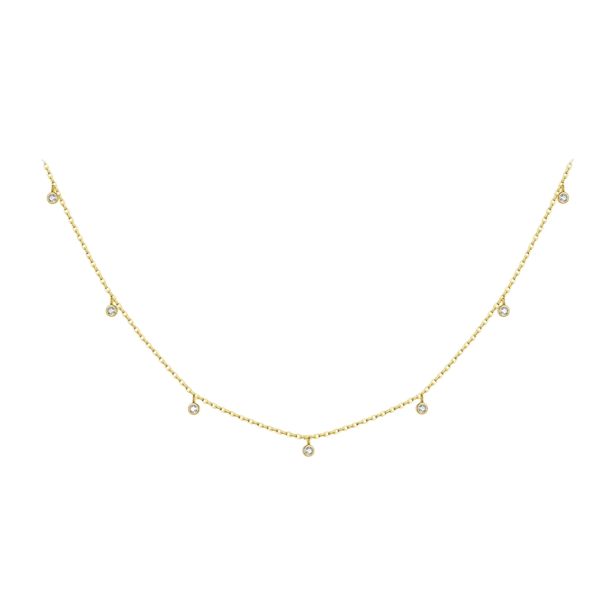 Diamond Bubble Choker Necklace