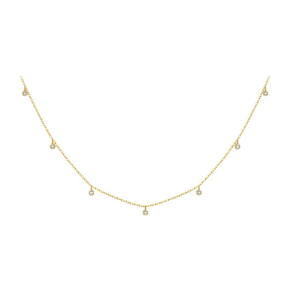 Diamond Bubble Choker Necklace